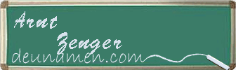 Arnt Zenger Visitenkarte